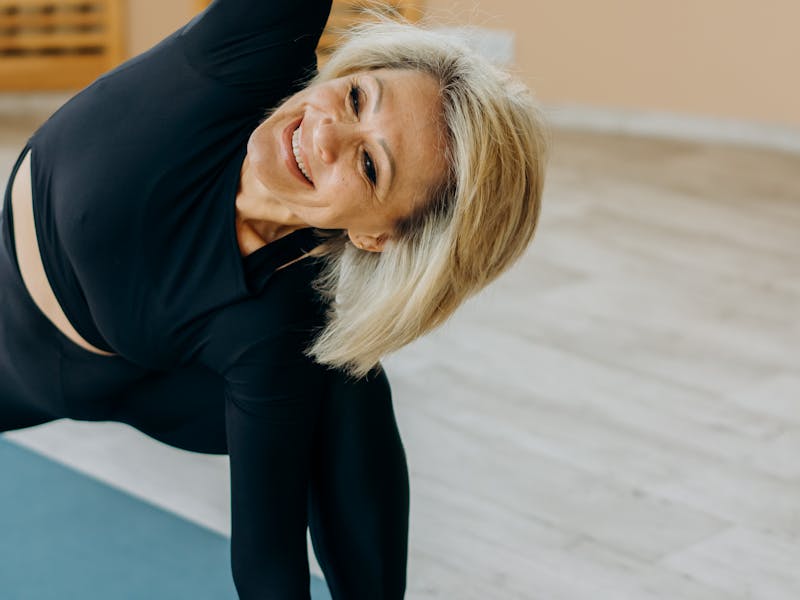 Yoga therapy session with instructor at Breath Centered